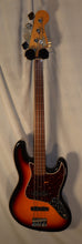 Load image into Gallery viewer, Fender Standard Jazz Bass Fretless Brown Sunburst Rosewood Fretboard Upgraded Active EMG Pickups 2004