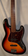 Load image into Gallery viewer, Fender Standard Jazz Bass Fretless Brown Sunburst Rosewood Fretboard Upgraded Active EMG Pickups 2004
