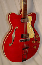 Load image into Gallery viewer, Hofner Contemporary Verythin Bass, Transparent Red HCT-500/7-TR