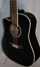 Load image into Gallery viewer, Takamine EF381DX LH Deluxe 12 String Dreadnought Cutaway Left-Handed Acoustic Electric Guitar Gloss Black with gig-case
