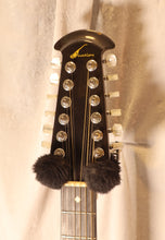 Load image into Gallery viewer, Ovation Model 1755 Custom Balladeer Black Acoustic Electric Guitar Left-Handed (conversion) with case used