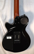 Load image into Gallery viewer, Godin 025503F xTSA Leaftop Trans Black Flame Synth Access + Acoustic Piezo Pickup (LR Baggs Transducer Saddles) with gig bag used