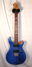 Load image into Gallery viewer, PRS Paul Reed Smith SE Custom 24 Blue Sapphire electric guitar with gig bag used