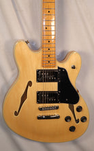 Load image into Gallery viewer, Squier by Fender Starcaster Natural Gloss Finish Semi-Hollow Electric Guitar used