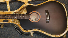 Load image into Gallery viewer, Maton Solid Road Series SRS70CGB Ghost Black Finish Cutaway Acoustic Electric with case B-stock
