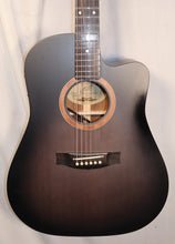 Load image into Gallery viewer, Maton Solid Road Series SRS70CGB Ghost Black Finish Cutaway Acoustic Electric with case B-stock