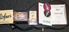Load image into Gallery viewer, Hofner H500/1-63-AR-0 Artist Series Violin Bass Sunburst Made in Germany with hard case COA candy B-stock s/n A1121H044