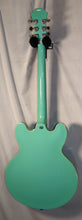 Load image into Gallery viewer, Epiphone Riviera Turquoise Finish Frequensator Tailpiece Semi-Hollow Body Electric Guitar with TKL hard case 1997 Made in Korea Peerless Factory