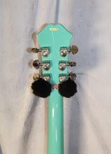 Load image into Gallery viewer, Epiphone Riviera Turquoise Finish Frequensator Tailpiece Semi-Hollow Body Electric Guitar with TKL hard case 1997 Made in Korea Peerless Factory