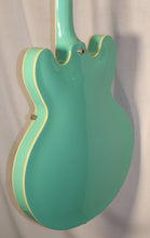 Load image into Gallery viewer, Epiphone Riviera Turquoise Finish Frequensator Tailpiece Semi-Hollow Body Electric Guitar with TKL hard case 1997 Made in Korea Peerless Factory