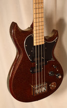 Load image into Gallery viewer, Reverend Mike Watt Wattplower Mark II Gloss Root Beer Sparkle Short Scale Electric Bass Roasted Maple Fingerboard