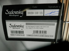 Load image into Gallery viewer, Sadowsky MetroExpress 21-Fret Hybrid P/J Bass 4 String, Maple Fingerboard, Solid Black High Polish with gig bag B-stock