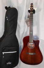 Load image into Gallery viewer, Seagull Peppino Signature CW Bourbon Burst Anthem Dreadnought Cutaway Acoustic Electric w/ bag Model # 050581 new