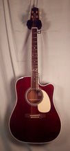 Load image into Gallery viewer, Takamine JJ325SRC John Jorgenson 6-string Dreadnought Cutaway Acoustic Electric Gloss Red Stain with case NEW