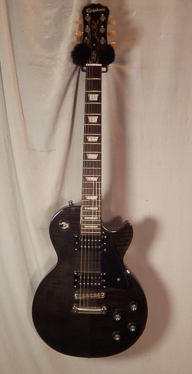 Epiphone Les Paul Classic-T with Min-Etune Robo Tuners and case Midnig