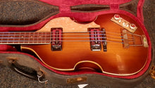 Load image into Gallery viewer, Hofner Violin "Beatle Bass" Tobacco Sunburst Finish with original hard case Made in Germany vintage