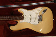 Load image into Gallery viewer, Fender American Standard Stratocaster Vintage White / Butterscotch electric guitar with case vintage 1984-88 AS-IS