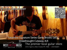 Load and play video in Gallery viewer, Takamine Signature Series Garth Brooks GB7C Dreadnought Cutaway Acoustic Electric with case new