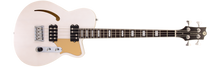Load image into Gallery viewer, Reverend Dub King Trans White 4-string Semi-Hollow Short Scale Electric Bass NEW