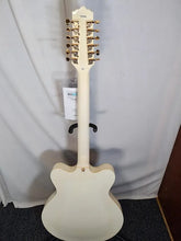 Load image into Gallery viewer, Eastwood Classic 12 - White 12-string Semi-Hollow Body Electric Guitar with gig bag used