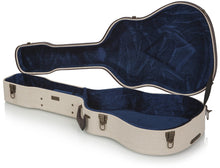 Load image into Gallery viewer, Gator Journeyman Burlap Exterior Dreadnaught Acoustic Deluxe Wood Case