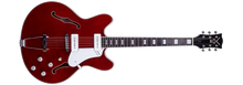 Load image into Gallery viewer, Vox Bobcat V90 Cherry Red Semi-Hollow Electric with case