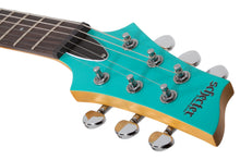Load image into Gallery viewer, Schecter C-6 Deluxe Satin Aqua Model # 428