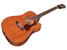 Load image into Gallery viewer, Guild D-120CE Natural Dreadnought Cutaway Acoustic Electric Guitar with gig bag