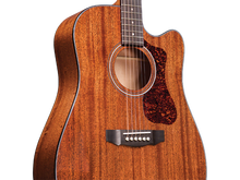 Load image into Gallery viewer, Guild D-120CE Natural Dreadnought Cutaway Acoustic Electric Guitar with gig bag