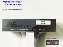 Load image into Gallery viewer, Joe Barden Engineering (JBE Pickups) HB Set Black Humbucker pickup set