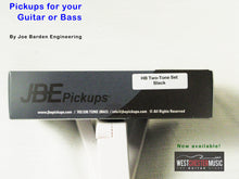 Load image into Gallery viewer, Joe Barden Engineering (JBE Pickups) HB T/T Set Black Two-Tone Humbucker pickup set