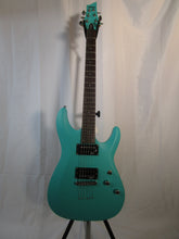 Load image into Gallery viewer, Schecter C-6 Deluxe Satin Aqua Model # 428