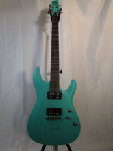 Load image into Gallery viewer, Schecter C-6 Deluxe Satin Aqua Model # 428