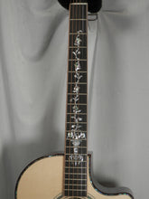 Load image into Gallery viewer, Larrivee Custom Deluxe  LV-10E Madagascar Rosewood Back & Sides, Moon Spruce Top, Dragon ,Vine-Vase Cutaway Acoustic Electric