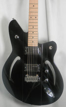 Load image into Gallery viewer, Reverend AirSoinc W Midnight Black Semi Hollow Thru-Body F Holes w/ WIlkinson Trem