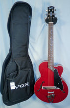 Load image into Gallery viewer, Vox Giulietta VGA-3PS-TR Trans Red Archtop Cutaway Acoustic Electric with gig bag New