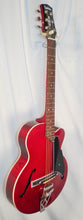 Load image into Gallery viewer, Vox Giulietta VGA-3PS-TR Trans Red Archtop Cutaway Acoustic Electric with gig bag New