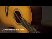 Load and play video in Gallery viewer, Breedlove Jeff Bridges Signature Concert Copper E Torrefied European-African Mahogany