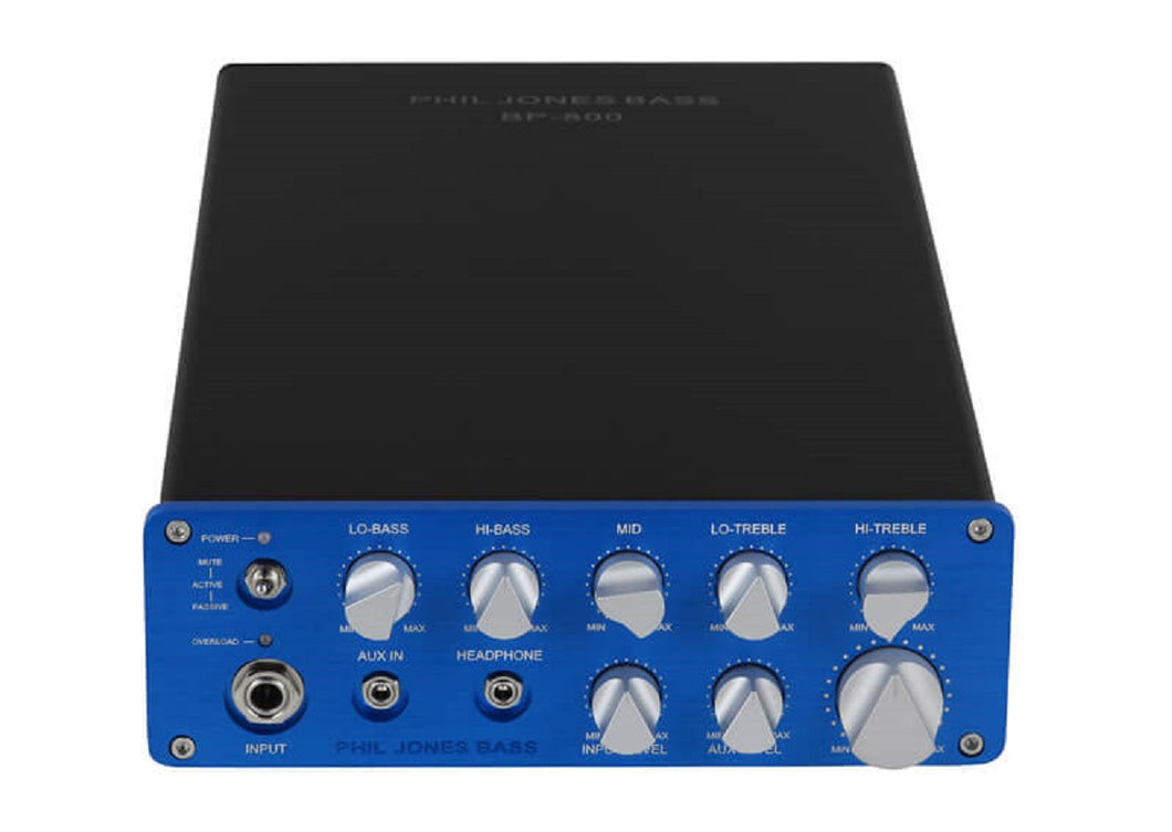 Phil Jones BP-800 800W Digital Bass Amp head, Blue Front Panel