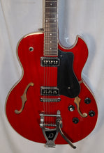 Load image into Gallery viewer, DeArmond Starfire Special Transparent Red Semi-Hollow Electric Guitar with Vibrato Tailpiece used
