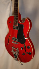 Load image into Gallery viewer, DeArmond Starfire Special Transparent Red Semi-Hollow Electric Guitar with Vibrato Tailpiece used
