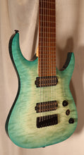 Load image into Gallery viewer, Agile Septor 827 27" Scale 8-String Electric Guitar Ocean Blue Burst Quilt used
