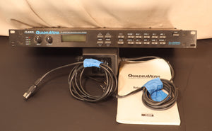 Alesis QuadraVerb Mutli Effects Processor rack effect with adapter + manual used