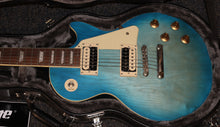 Load image into Gallery viewer, Epiphone Traditional Pro IV Les Paul Worn Pacific Blue with case used
