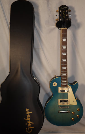 Epiphone Traditional Pro IV Les Paul Worn Pacific Blue with case used