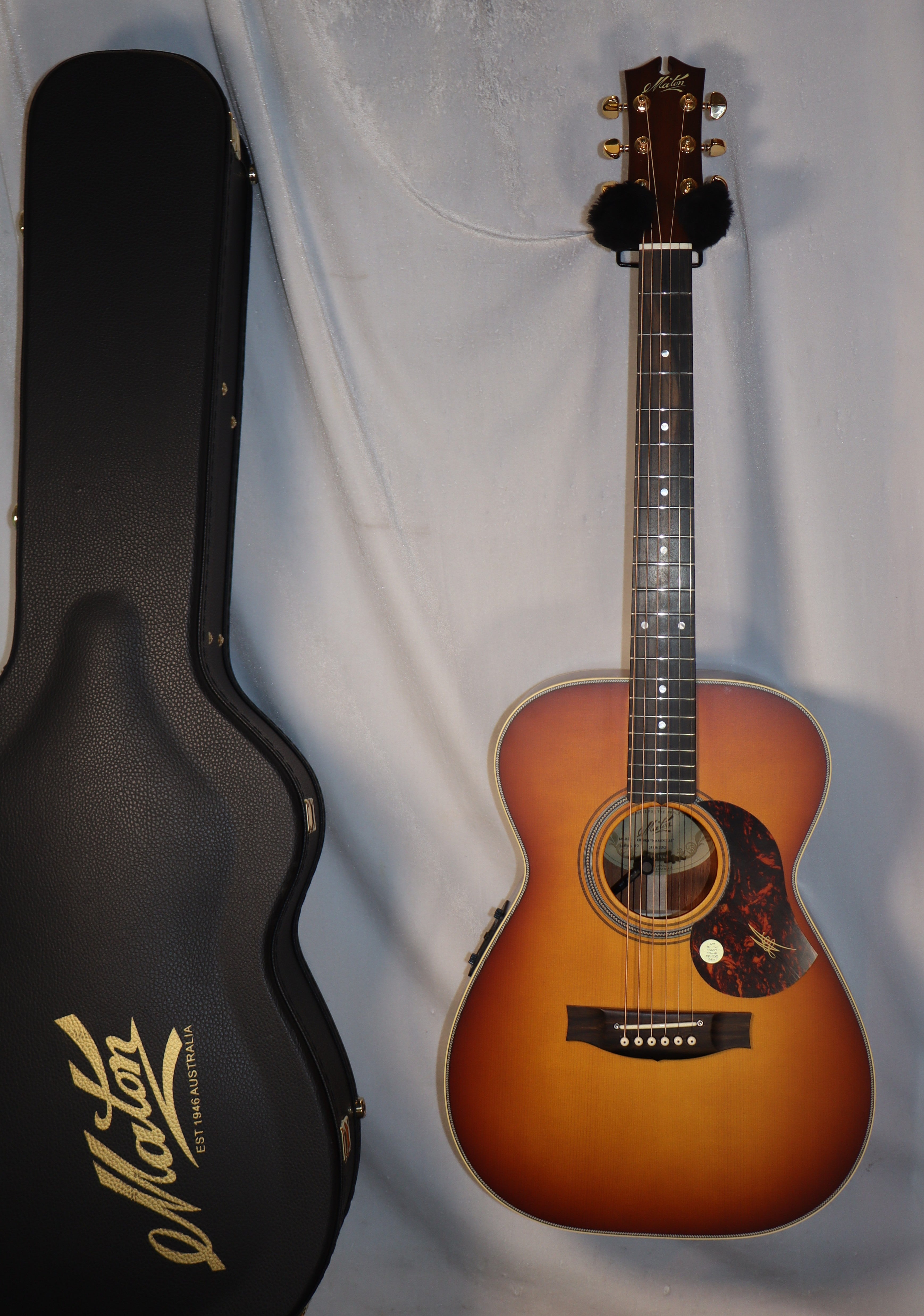 Maton EBG-808 Nashville Vintage Amber Burst Satin Acoustic
