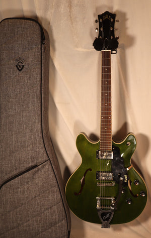 Guild Starfire I DC Vibrato Tailpiece Emerald Green Semi-Hollow Electric Guitar with gig bag used