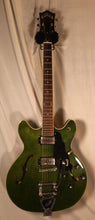 Load image into Gallery viewer, Guild Starfire I DC Vibrato Tailpiece Emerald Green Semi-Hollow Electric Guitar with gig bag used
