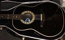 Load image into Gallery viewer, Ovation Model 1755 Custom Balladeer Black Acoustic Electric Guitar Left-Handed (conversion) with case used
