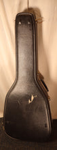 Load image into Gallery viewer, Ovation Model 1755 Custom Balladeer Black Acoustic Electric Guitar Left-Handed (conversion) with case used
